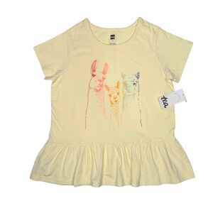 Tea Collection Llama Peplum Tee
